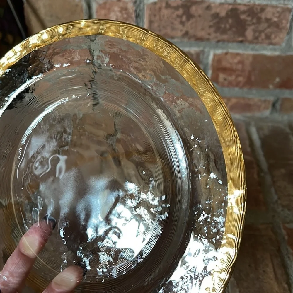 10 Strawberry Street Alpine Gold Side Plates Set of 2